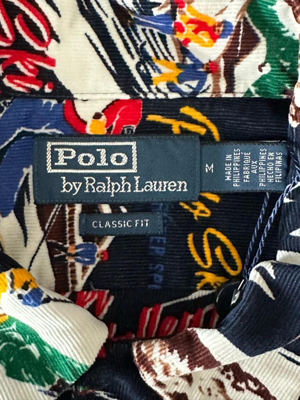 Polo Ralph Lauren Men's Classic Fit Ski Print Corduroy Shirt